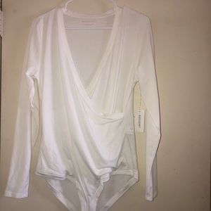 White Banana Republic bodysuit